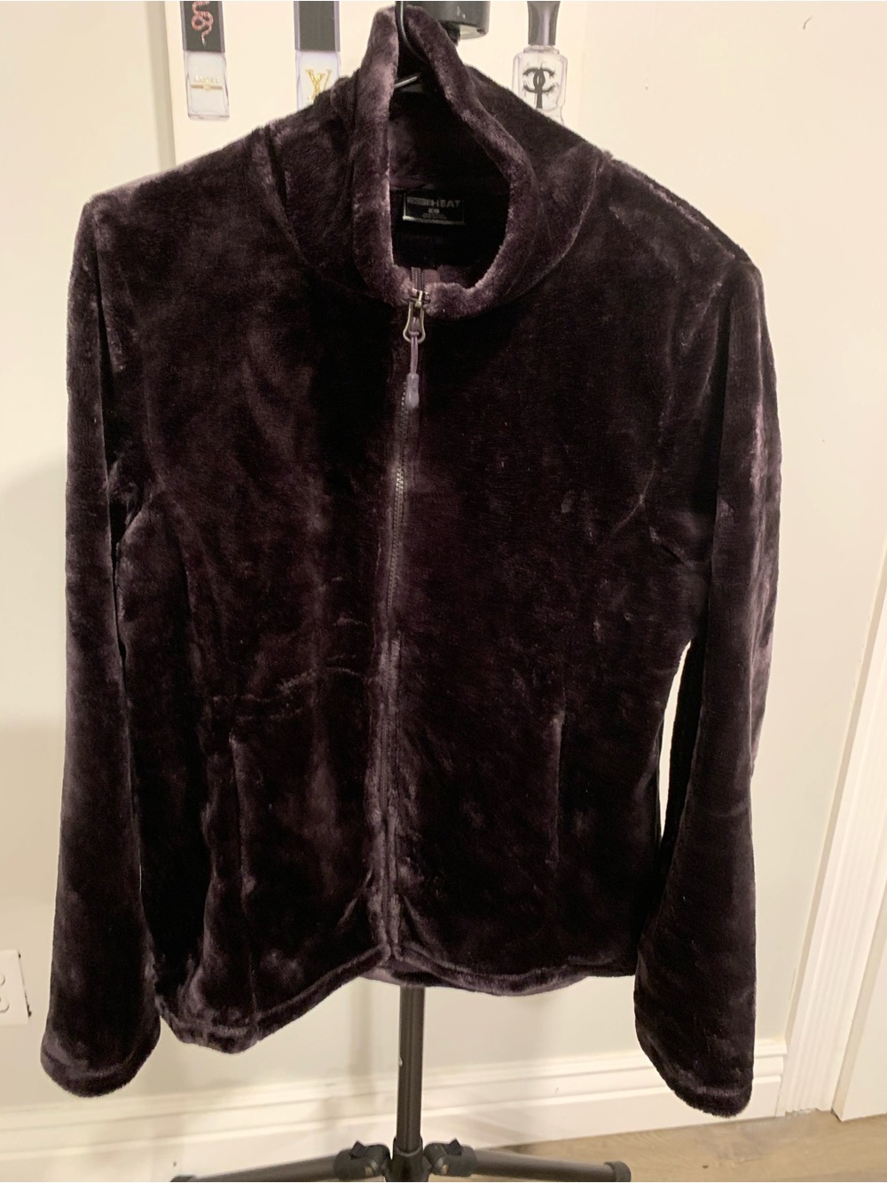 NWOT women’s Plush Full-Zip Jacket - Dark Purple SJL024